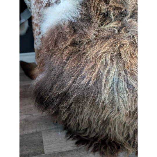 DE50❤️60" x 38" Gorgeous Massive Bronze Icelandic Sheepskin