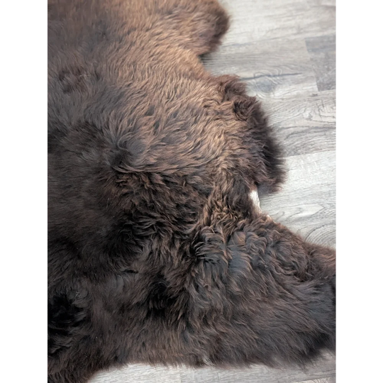 Gorgeous 44x33 fluffy rare British sheepskin rug