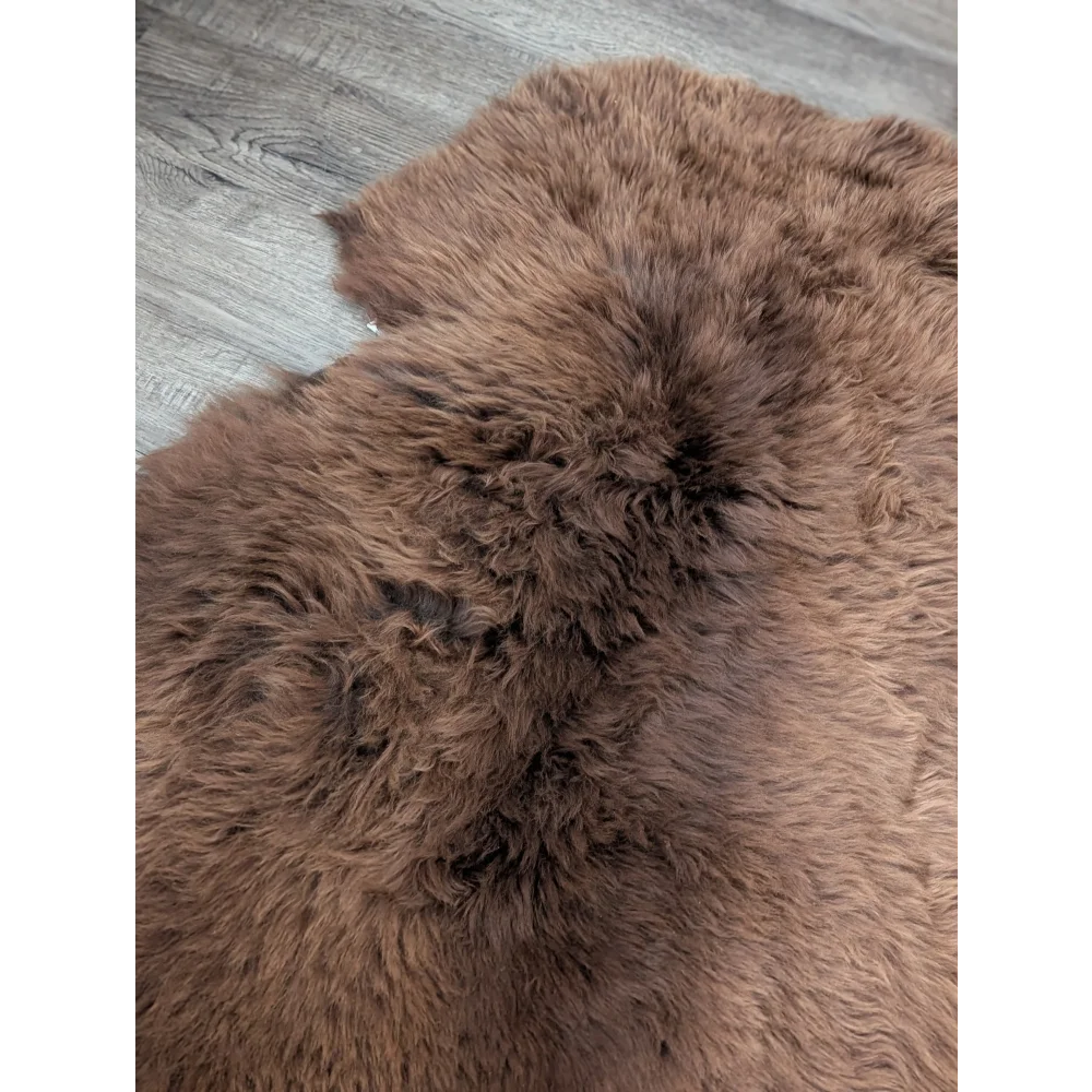 Gorgeous 46x31 fluffy rare British sheepskin rug