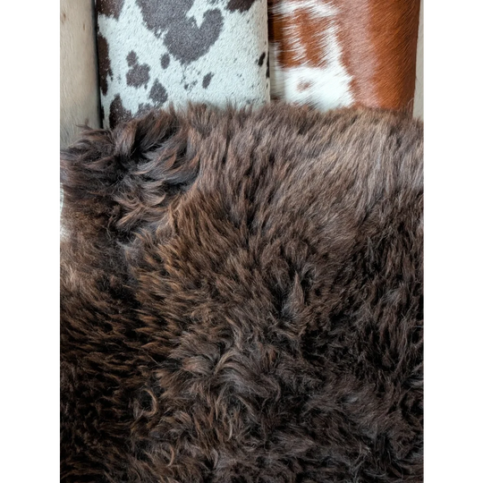 Gorgeous 45x30 fluffy rare British sheepskin rug