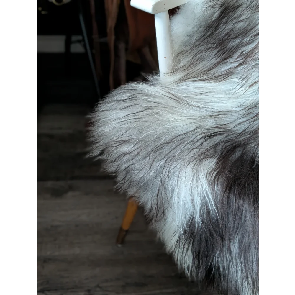 Double Icelandic Sheepskin Natural Grey