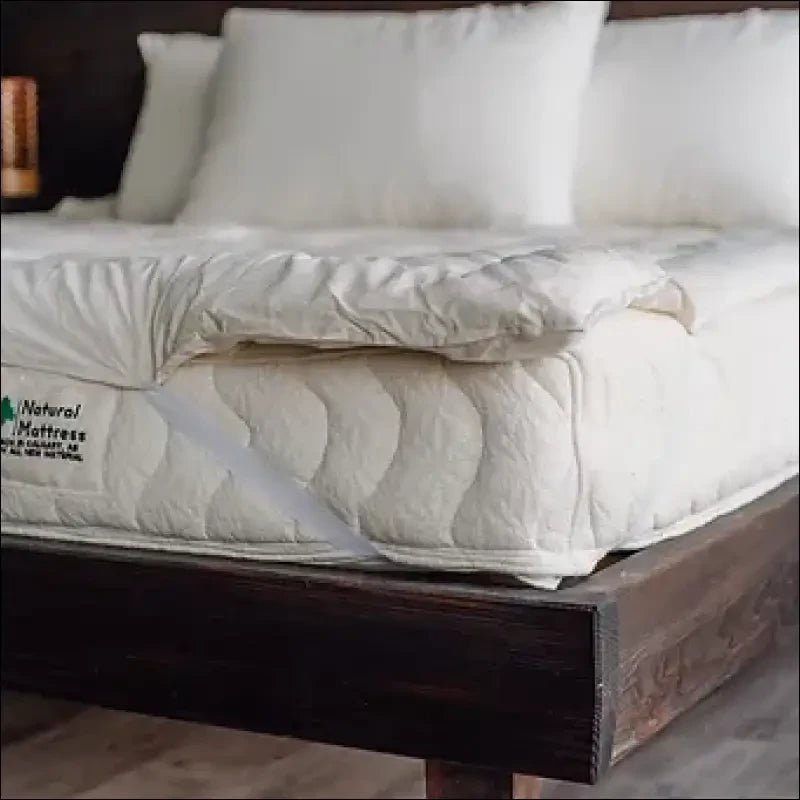 Double Size Premium Canadian Wool Stuffed Mattress pad - Bedding
