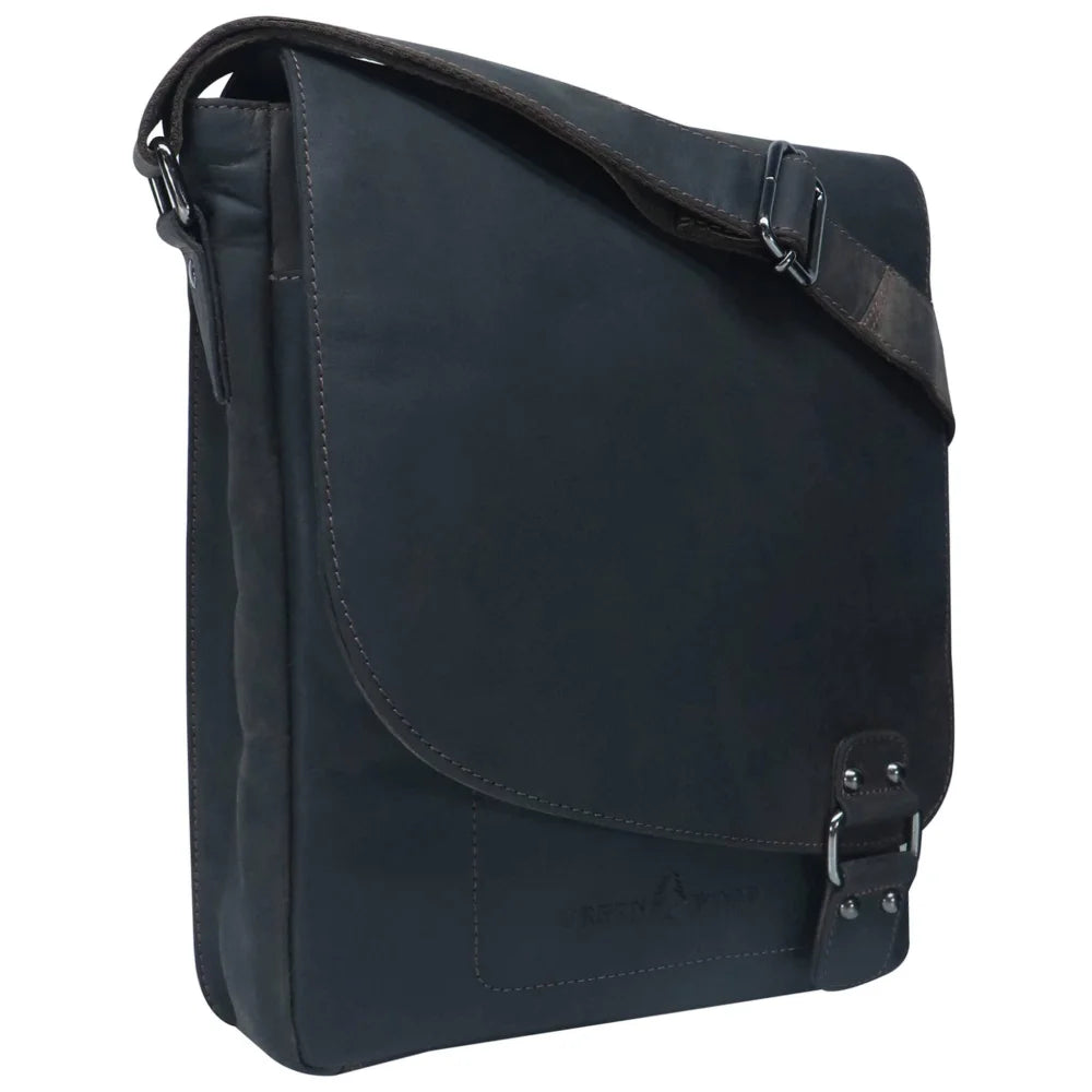 Hedwig A4 leather shoulder bag