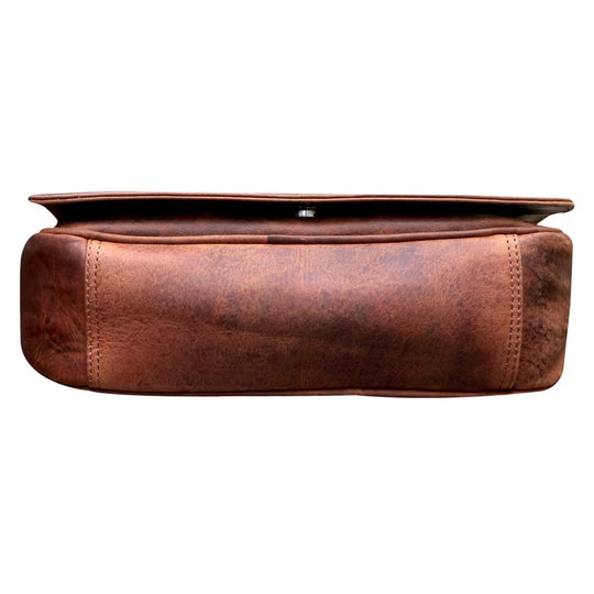 Ema leather bag womens rich brown leather shoulder bag