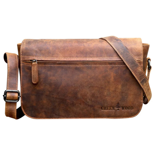 Ema leather bag womens brown leather shoulder bag distressed finish