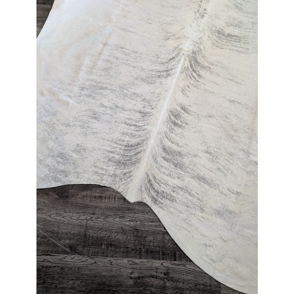 White large cowhide rug es11 with natural grayish markings and soft textured surface perfect for beautiful rugs