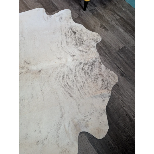 Large cowhide rug es24 with a beautiful soft textured natural white and gray cowhide perfect for cozy spaces