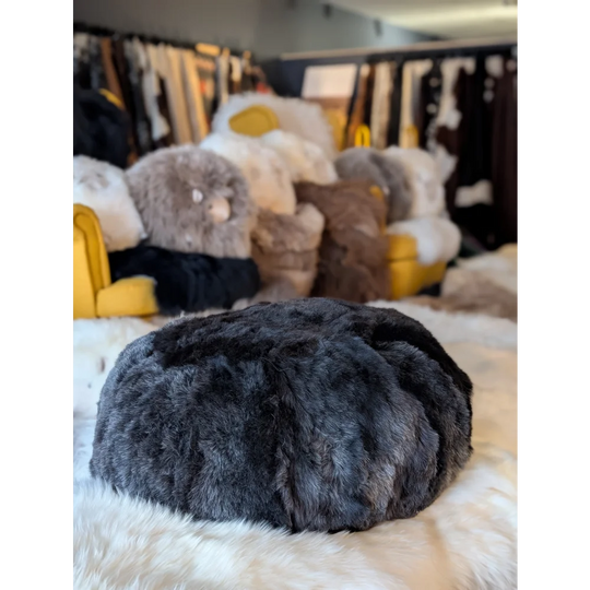 Floor Pouf❤️Shorn Icelandic In Wolf
