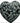 Gemstone Puffed Heart/Snowflake Obsidian-1.5’’