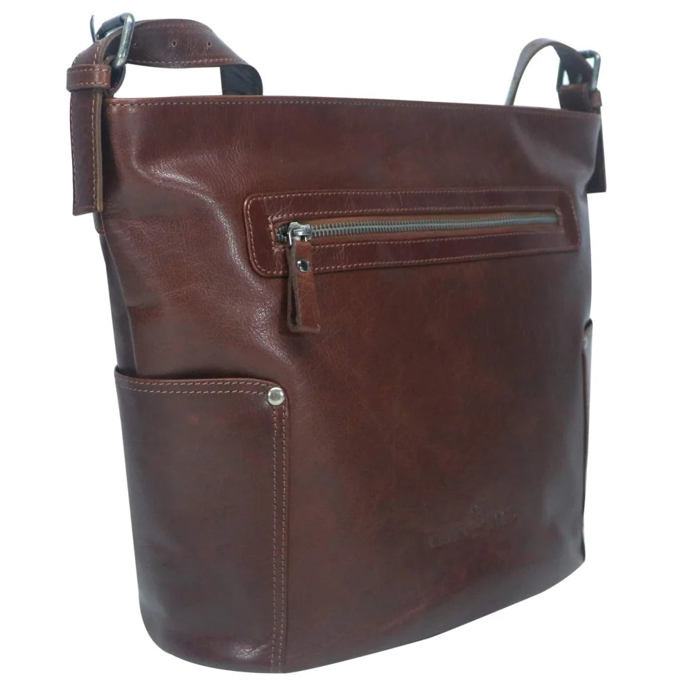 Greenwood Eva genuine leather bag in full-grain buffalo leather