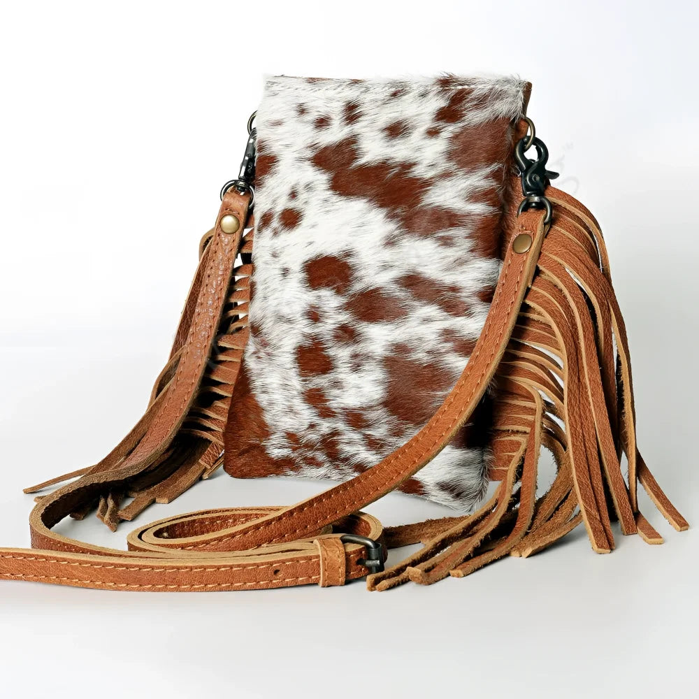 LC-ADBGS153 Chaps Blake cowhide crossbody bag with fringe, American Darling style