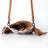 Brown white cowhide fringe crossbody bag LC-ADBGS153 Blake by American Darling