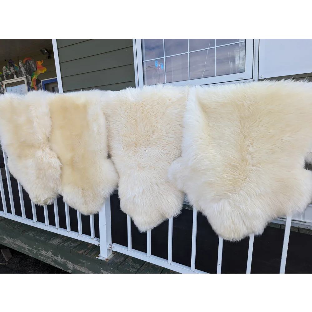 Gorgeous merino sheepskins cream throw, plush and eco friendly