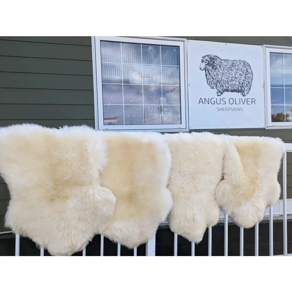 Gorgeous Merino sheepskin rug from Angus Oliver, eco friendly methods