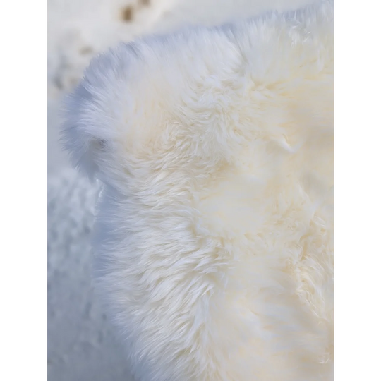Gorgeous VERY SOFT Merino Sheepskin faux fur blanket, OEKO TEX certified