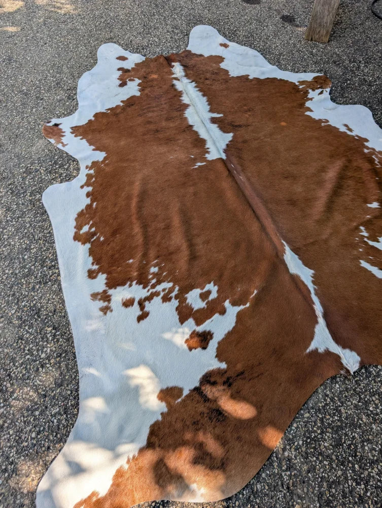 Hello1 large brown and white cowhide rug with natural fur texture showcasing unique characteristics for beautiful rugs