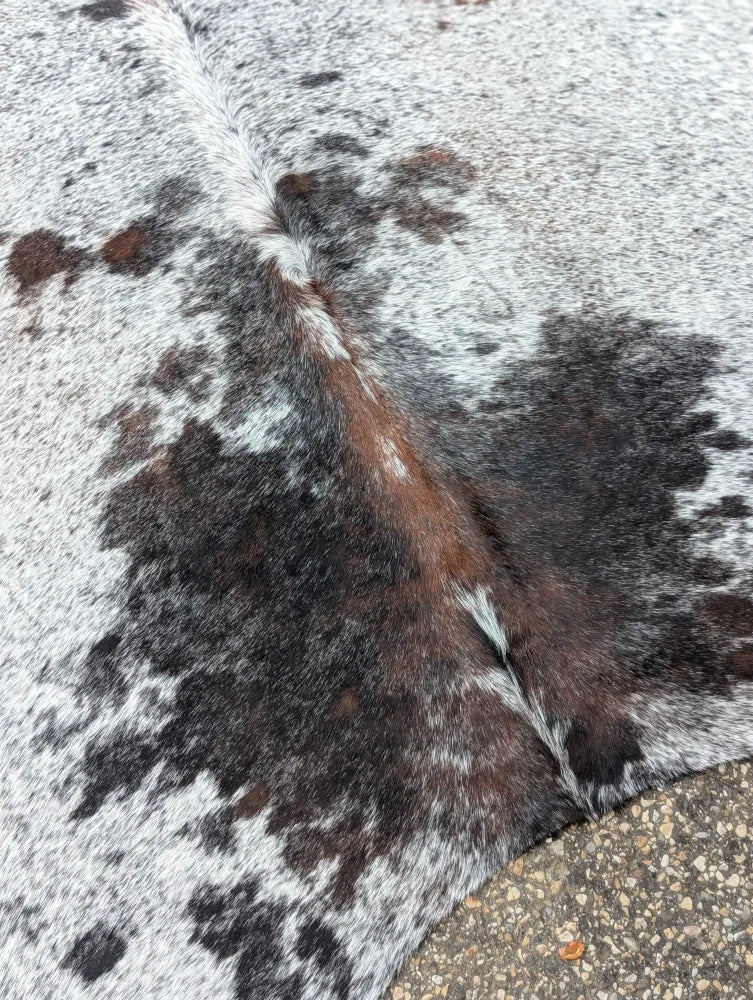 Large cowhide rug hello11 with beautiful rugs natural white black and brown spotted pattern showing unique characteristics