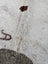 Hello12 large cowhide rug in white and gray speckled with a single dark brown spot perfect for beautiful rugs lovers
