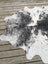 Hello6 large black and white cowhide rug with unique characteristics and a natural irregular shape perfect for beautiful rugs