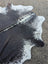 Hello9 large black and white cowhide rug with unique natural edges adds rustic charm to any room