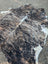 Hellow5 88 x 81 large cowhide rug with unique black white marbled pattern and subtle brown streaks adding rustic charm
