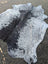 Hellow#8 large cowhide rug with black and white speckles and natural irregular edges adds rustic charm and unique characteristics