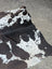 Hum12 92 x 80 extra large cowhide rug with unique dark brown and light cream patches perfect for beautiful rugs