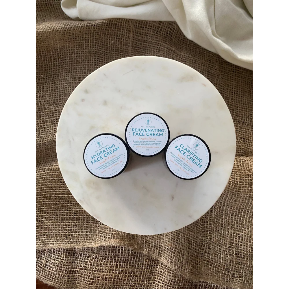 Hydrating Face Cream | For Dry or Sensitive Skin | Tallow with Chamomile, Sandalwood, and Lavender | Tallow for Face