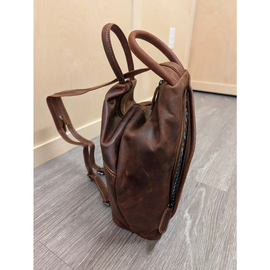 Brown leather shoulder bag GW006B best seller with dual handles