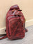 Red wax pull-up leather Ajax sling bag, distressed vintage crossbody