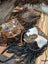 Three handcrafted mojave tassel bags with rich hunter leather cowhide panels flowing fringe and turquoise stones free with 500+ spend