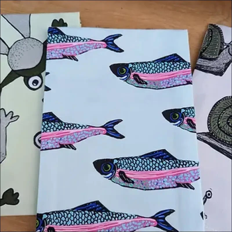 Lovely Fishes Cotton Tea Towel