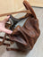 Brown leather shoulder bag GW006B best seller with worn texture