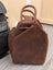 Rustic brown leather shoulder bag GW006B best seller with stitching