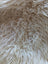 Cream-colored icelandic sheepskins rug with long wool and plush soft texture perfect for cozy decor