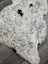 Luv5 large 44 x 27 plush spotted icelandic sheepskin rug with soft white wool and medium black spots