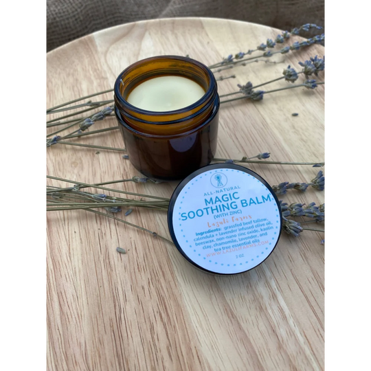 Magic Soothing Balm for Ladies | Tallow + Beeswax + Calendula + Zinc + Chamomile + Lavender + Tea Tree | After Waxing | Barrier Cream