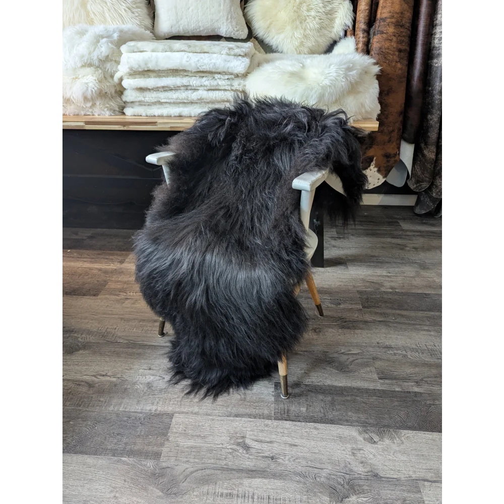 Massive Natural Black Icelandic Sheepskins Arriving January 5th