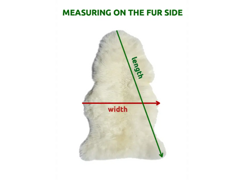 How We Measure Sheepkin Rugs