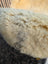 Cream-colored plush faux fur ear warmer with soft texture and subtle gray patches on medically washable naturally spotted medical sheepskin