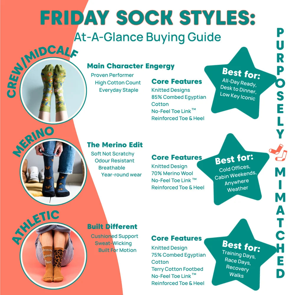 Green patterned mens axe and tree merino wool socks with high cotton count and reinforced toe and heel for hiking