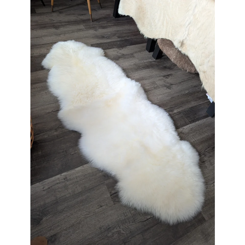 Oeko tex certified very soft merino double sheepskin rug