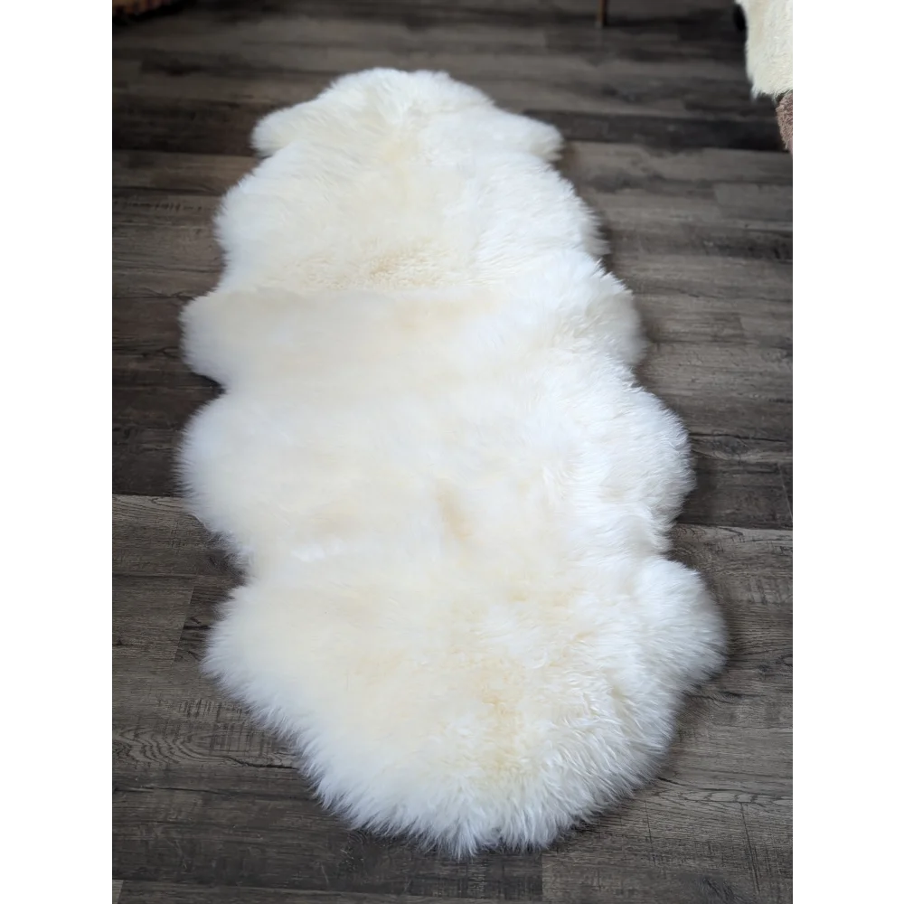 Very soft Oeko Tex certified Merino double sheepskin rug
