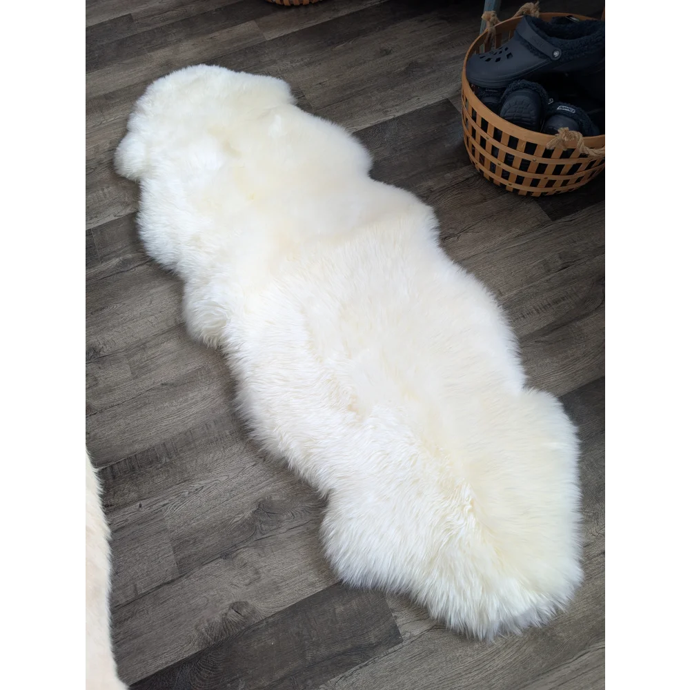 Oeko tex certified very soft merino double sheepskin rug