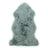 A soft light gray dyed merino sheepskin rug with natural fluffy texture and irregular edges ideal for cozy decor