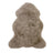 A soft light beige dyed merino sheepskin rug with natural fluffy texture and irregular edges