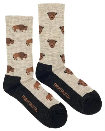 Merino Wool Socks | Bison | Men’s Mismatched Socks