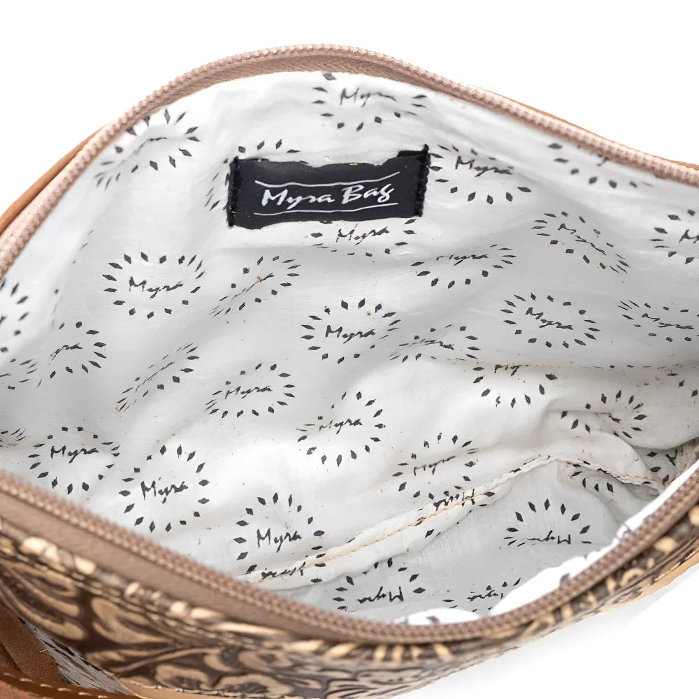 Mescalaro Hill hair-on hide bag with matching leather fringe zipper back