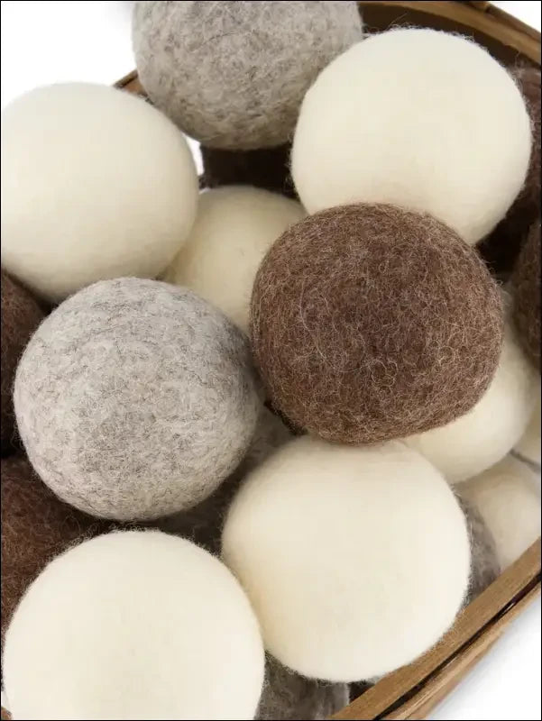 Natural brown wool dryer ball