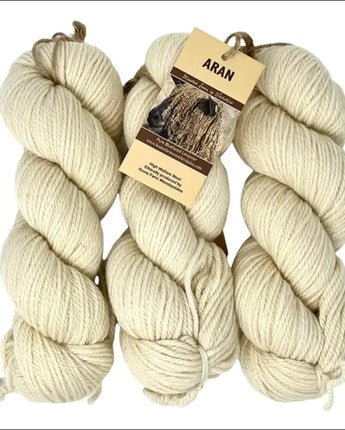Natural cream Wensleydale Sheeps wool yarn worsted weight